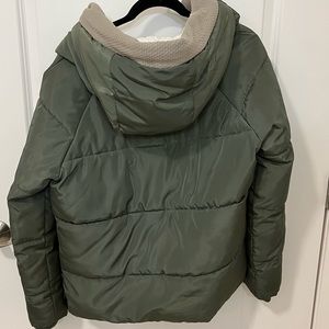 Olive Green Puffer Jacket